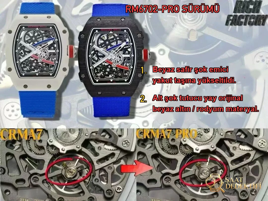 RF Factory RM 67-02 PRO Beyaz Şok Yakutu ve Rodyum Klips Karşılaştırması