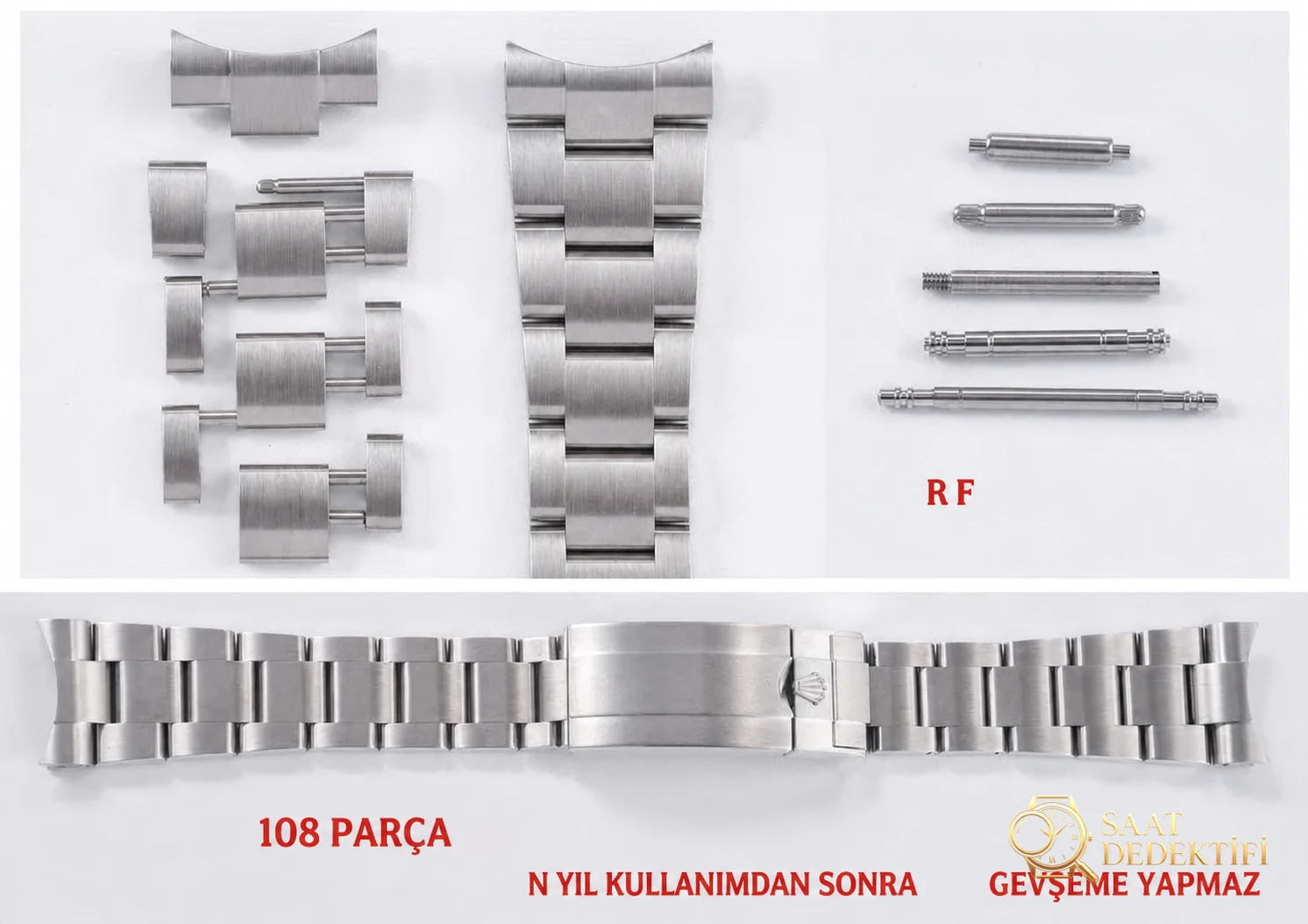 RF Factory Rolex yeni yeşil Submariner, orijinaliyle karşılaştırınca ilk bakışta belli olur mu? - Fosfor ve Super-LumiNova Gece Görünümü