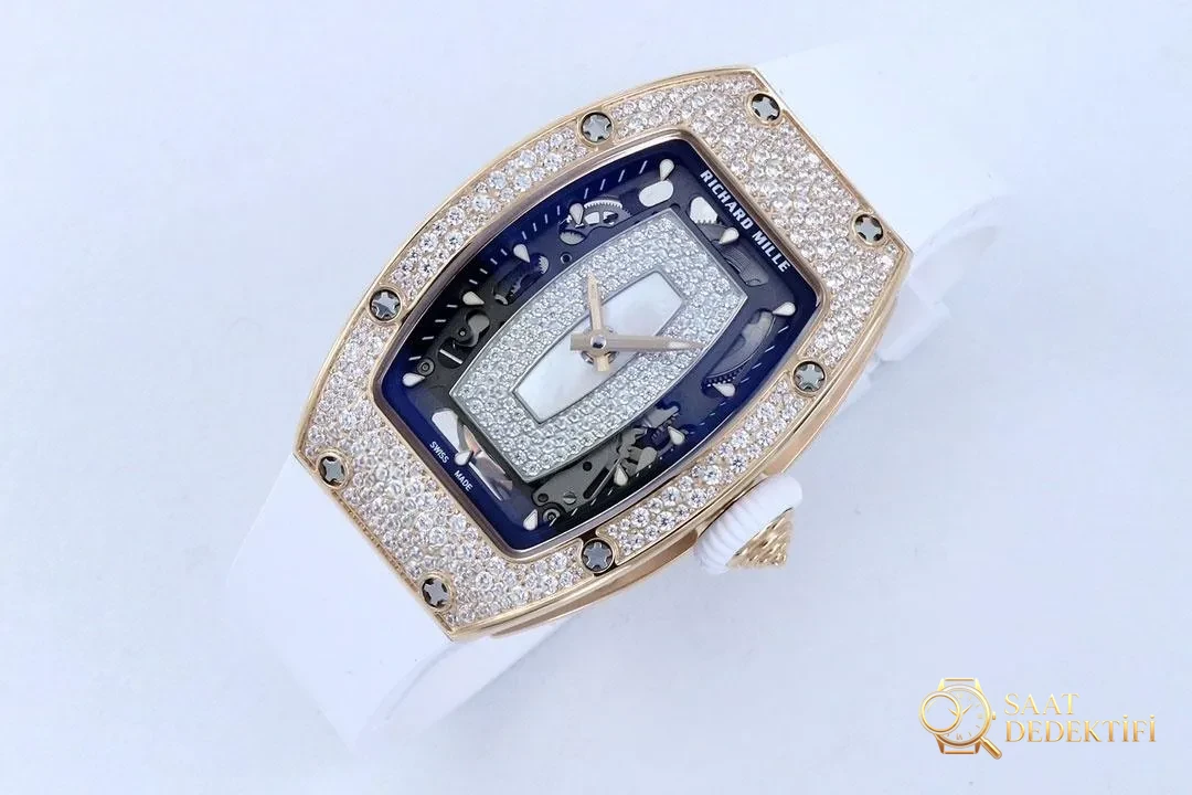 [Richard Mille RM07-1 Kırmızı Dudak - Siyah Dudak Serisi-Bilekte Açan Mekanik Gül] - Toka İçi Mikro Ayar Mekanizması