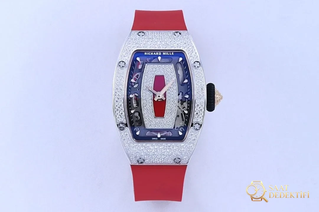 [Richard Mille RM07-1 Kırmızı Dudak - Siyah Dudak Serisi-Bilekte Açan Mekanik Gül] - Cam Yansıma Önleyici (AR) Kaplama