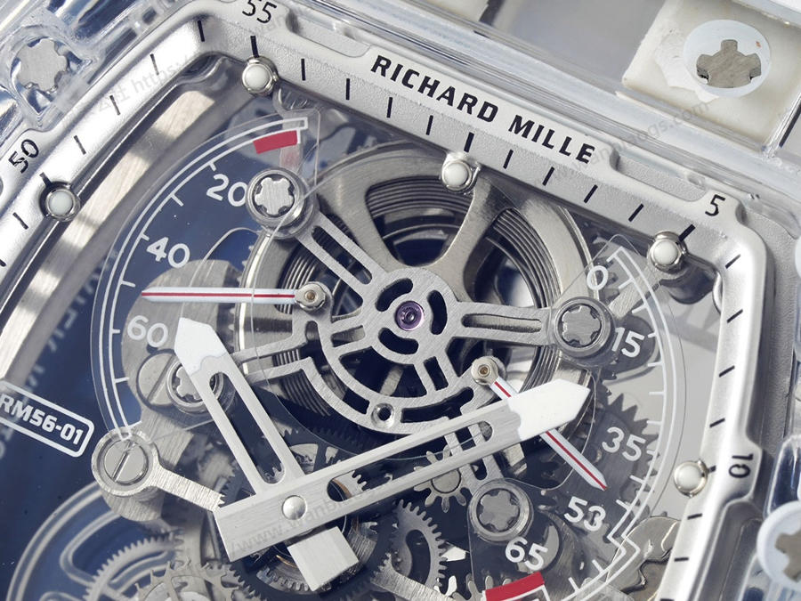 Richard Mille RM56-01 5601 Şeffaf Kasa (Beyaz) Tourbillon Saat İncelemesi — 4. fotoğraf