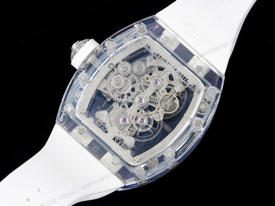 Richard Mille RM56-01 5601 Şeffaf Kasa (Beyaz) Tourbillon Saat İncelemesi — 9. fotoğraf