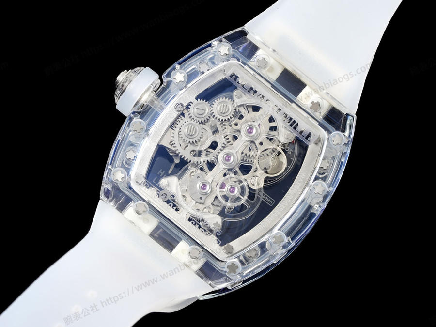Richard Mille RM56-01 5601 şeffaf kasa (mavi) tourbillon saat incelemesi — 9. fotoğraf