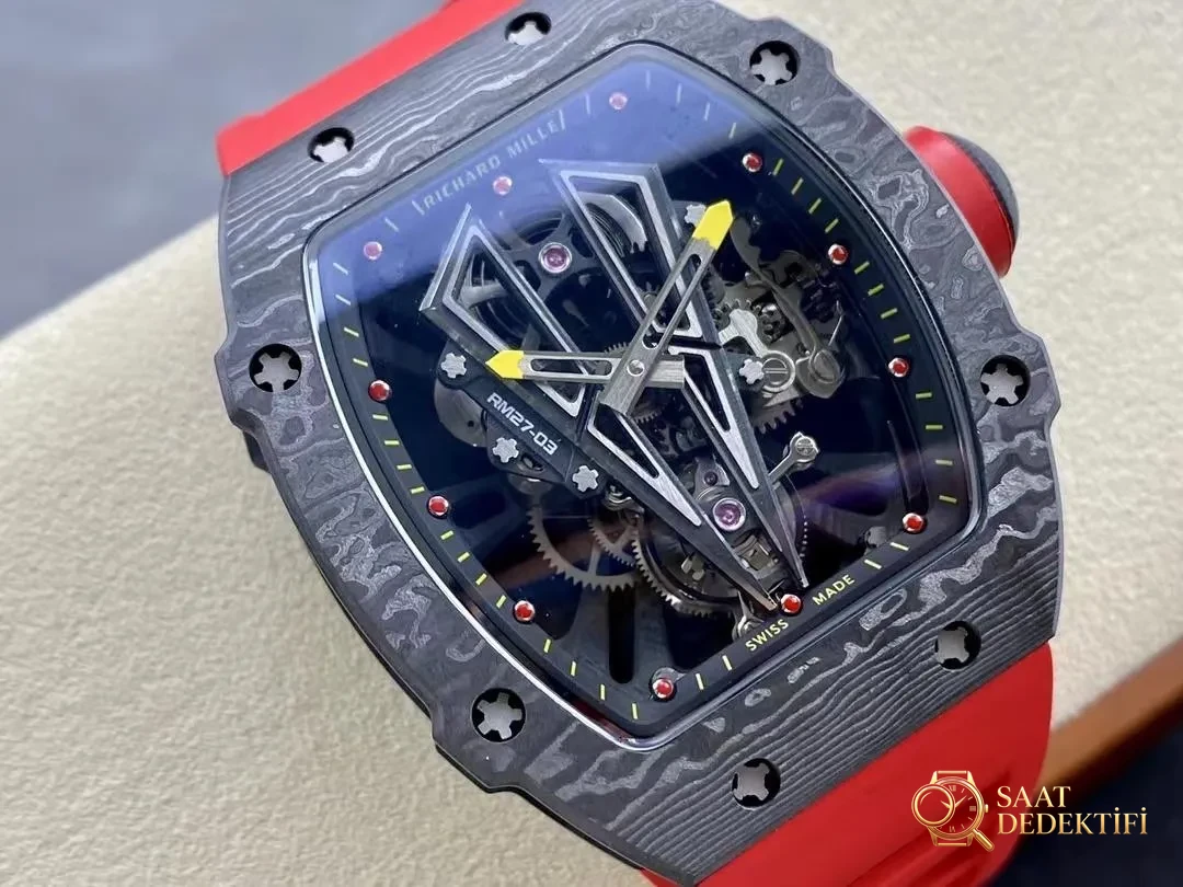 Richard Mille RM27-03 Siyah Kırmızı Replika