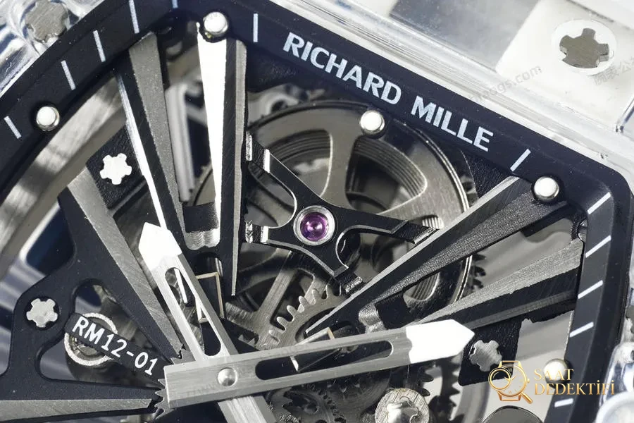 RM Factory Richard Mille RM12-01 Tourbillon Safir Şeffaf Versiyon Kol Saati İncelemesi - Bilezik, Toka ve Klips Mekanizması