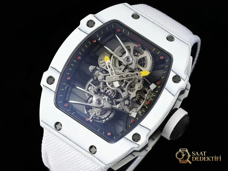 RM Factory RICHARD MILLE sportif tourbillon RM27-02 kol saati incelemesi - Kadran Detayı ve Bezel İşçiliği