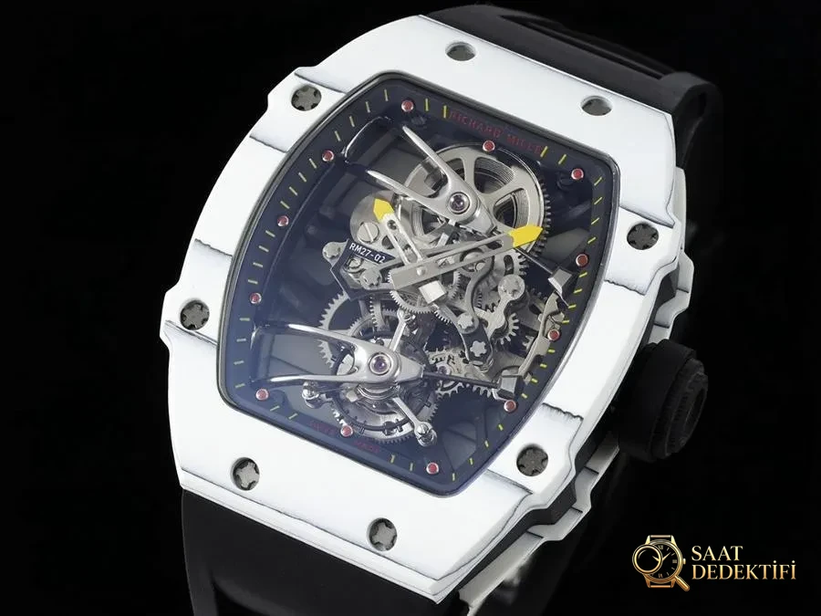 RM Factory RICHARD MILLE sportif tourbillon RM27-02 kol saati incelemesi - Fosfor ve Super-LumiNova Gece Görünümü