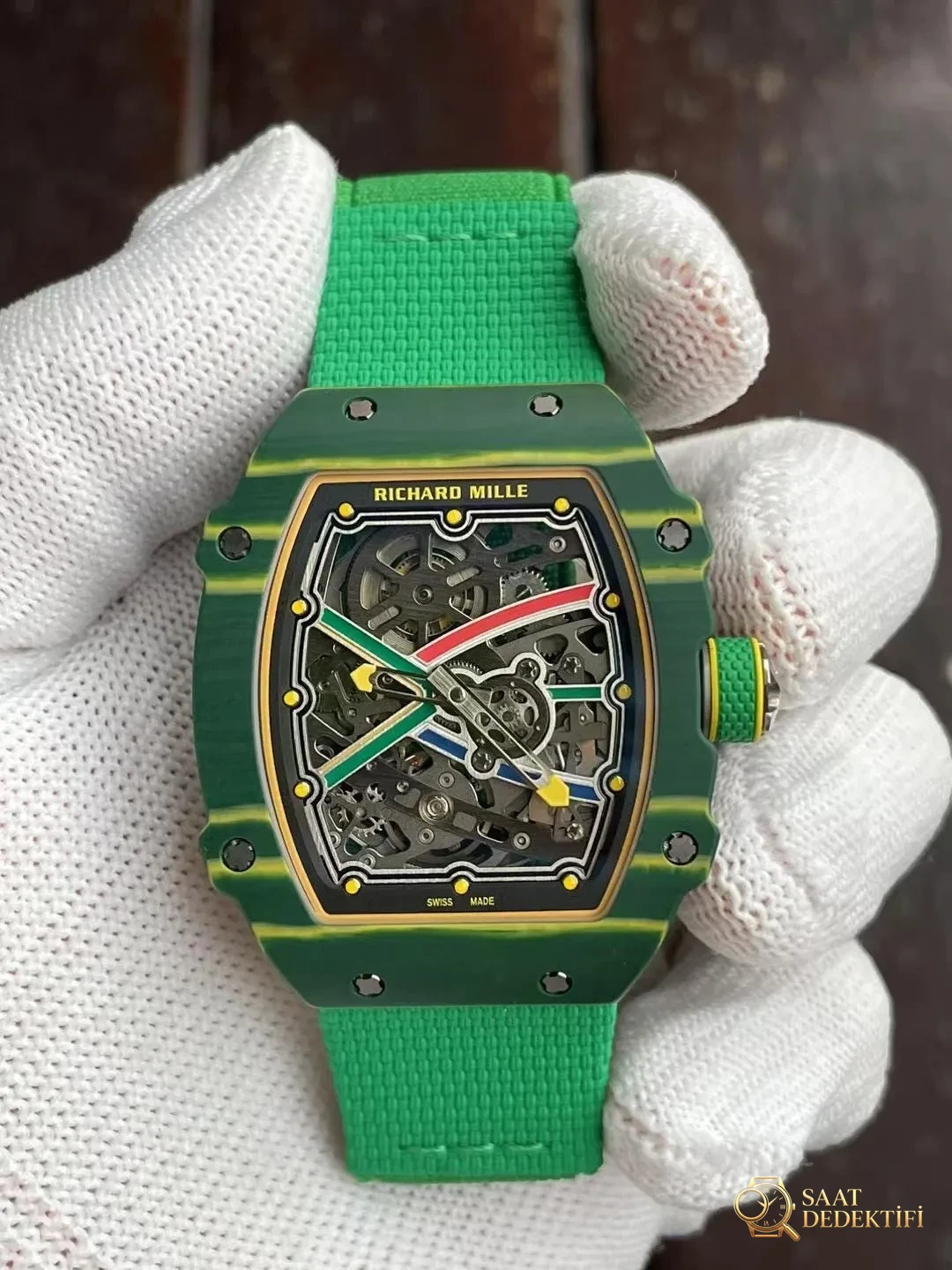 RM67-02 McLaren [Richard Mille RM67-02 V3 Nihai Replika Versiyonu] tanıtıldı! - Kadran Detayı ve Bezel İşçiliği