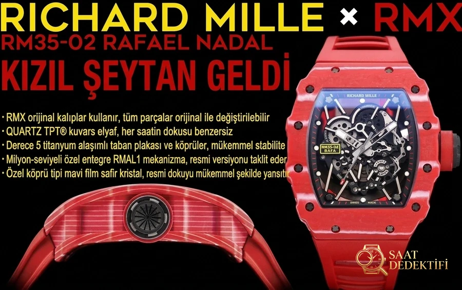 Richard Mille RM35-02 İncelemesi - Ön Görünüm ve Kasa Tasarımı