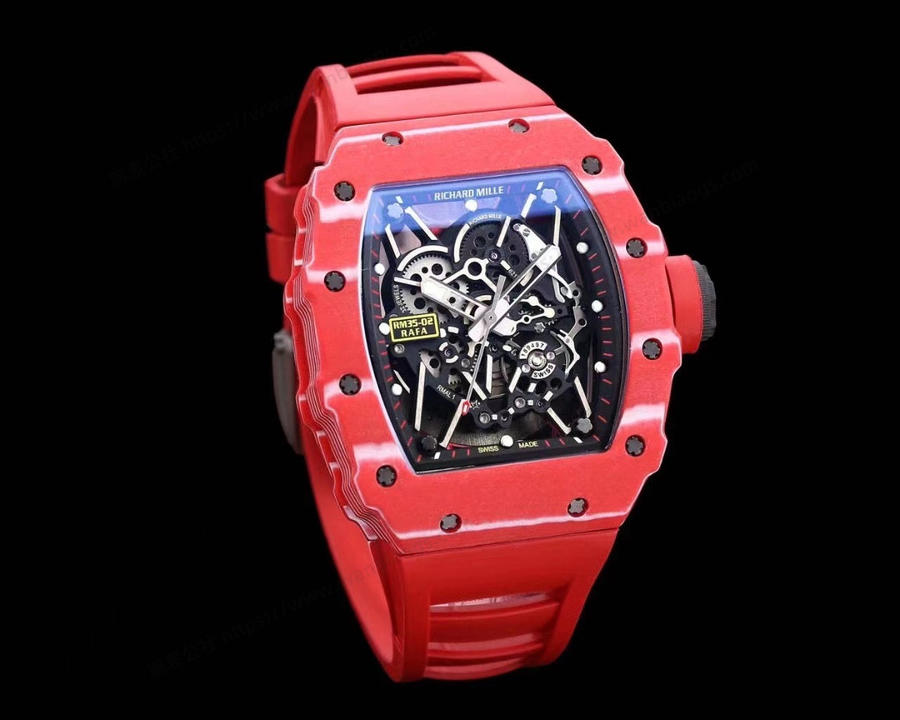 RMX Factory Richard Mille RM35-02 Karbon Fiber Kırmızı Şeytan Kol Saati — 2. fotoğraf