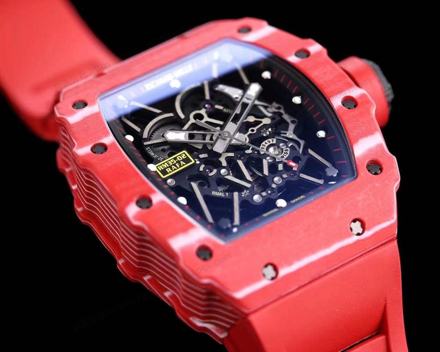RMX Factory Richard Mille RM35-02 Karbon Fiber Kırmızı Şeytan Kol Saati — 5. fotoğraf