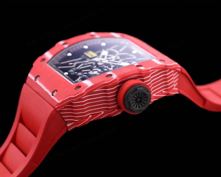 RMX Factory Richard Mille RM35-02 Karbon Fiber Kırmızı Şeytan Kol Saati — 7. fotoğraf