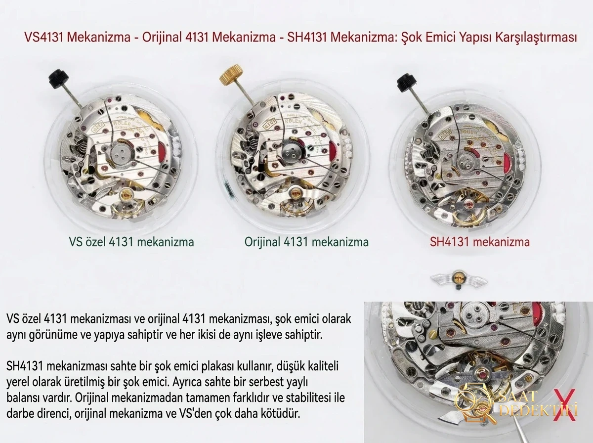 Nihai Rolex Caliber 4131 Teardown'u: Orijinal vs VS Factory vs SH Factory – Mikroskobik Bir Saatçilik Otopsisi - görsel 9