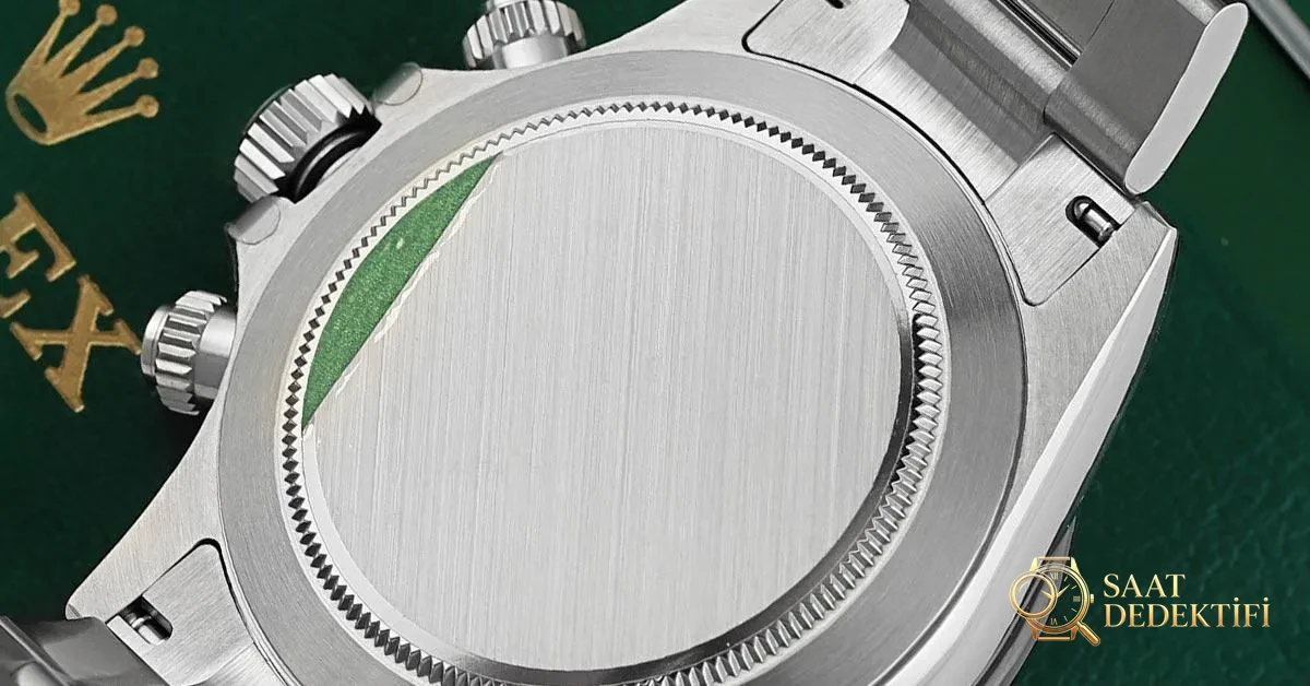 rolex daytona 116500ln siyah kasa arkası