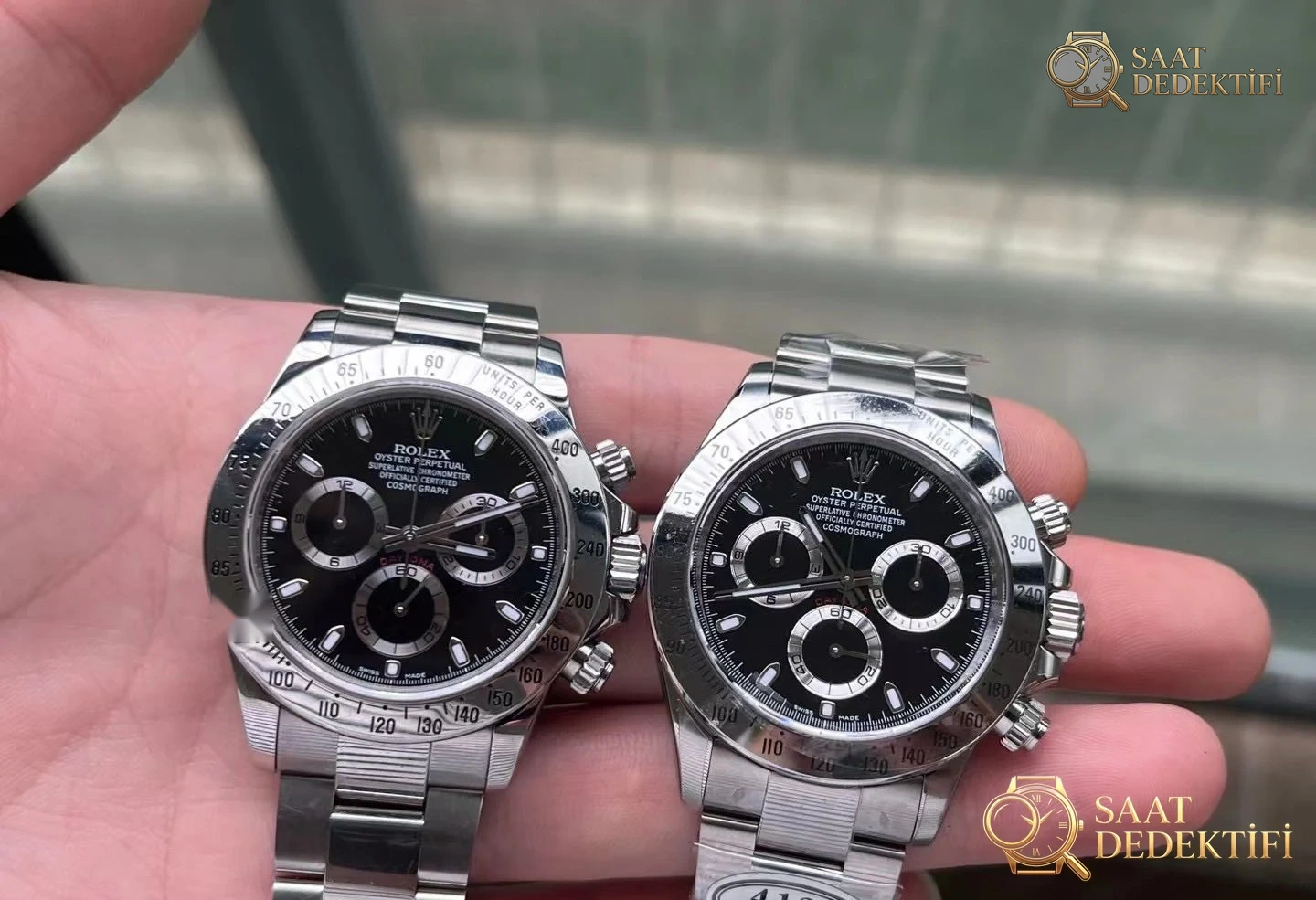 Rolex Daytona 116500LN Çelik Kasa Orijinal vs Dandong 4130 Karşılaştırması - Makro Laboratuvar ve Detay İncelemesi