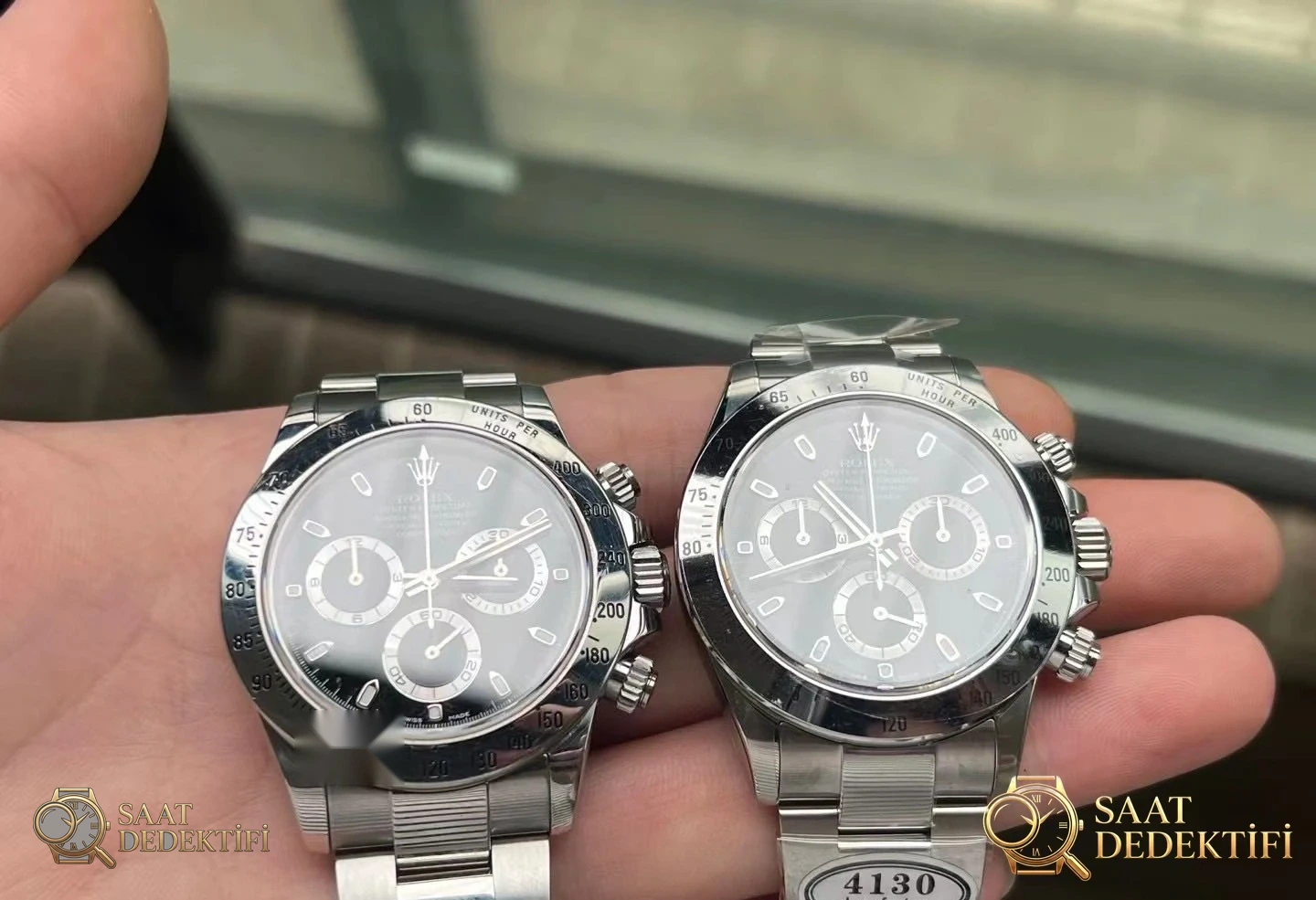 Rolex Daytona 116500LN Çelik Kasa Orijinal vs Dandong 4130 Karşılaştırması - Makro Laboratuvar ve Detay İncelemesi