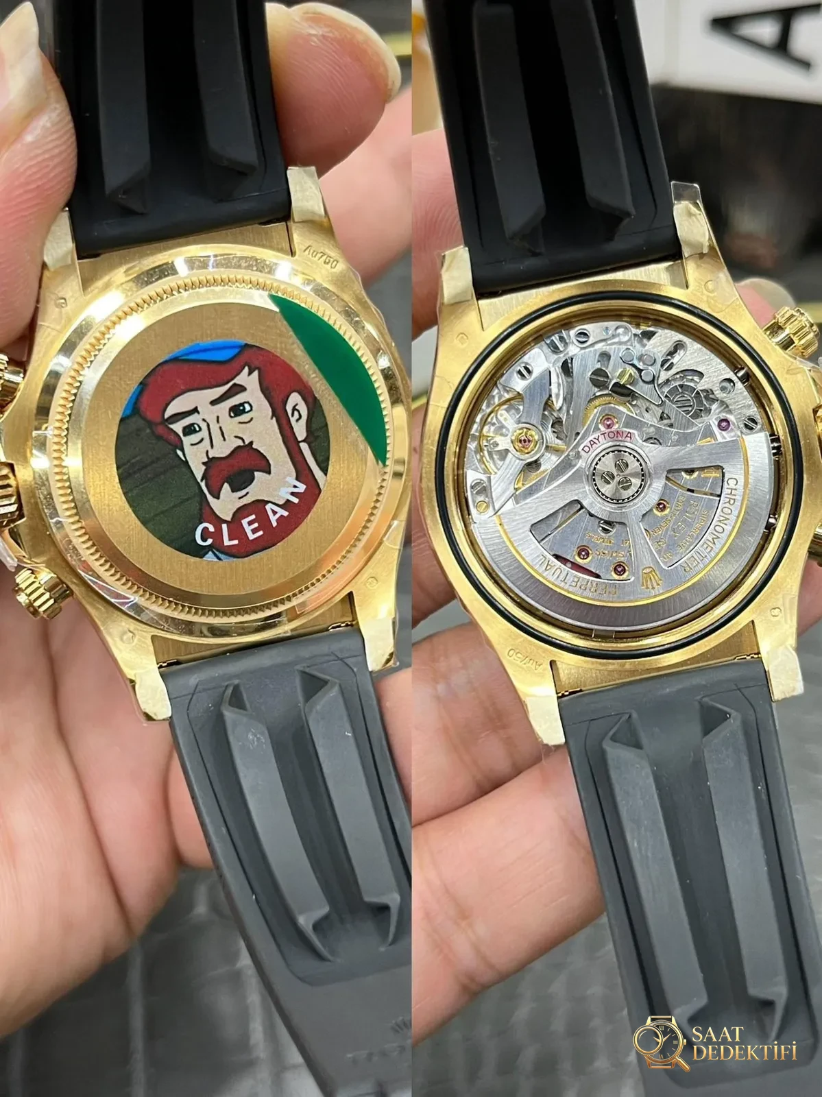 Neues Modell mit Rolex Daytona 4131-Uhrwerk: Ausführlicher Vergleich des Clean und des Originals unter natürlichem Licht – Zifferblattzeiger und Sekundenzeiger