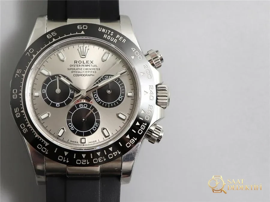 Rolex N4130 gri kadranlı Daytona ve Yu Wenle kauçuk kayış modeli: hangisini daha çok seviyorsunuz? - Bilezik, Toka ve Klips Mekanizması
