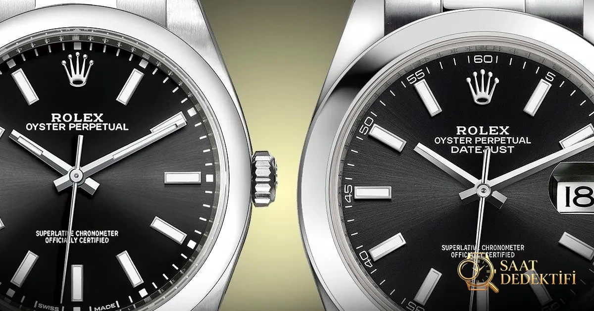 Rolex Oyster Perpetual 39Mm vs Rolex Datejust 41Mm Karşılaştırması | Sa... - Ön Görünüm ve Kasa Tasarımı