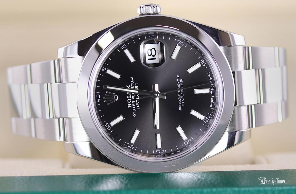 Rolex Datejust 41mm Siyah Index Oyster