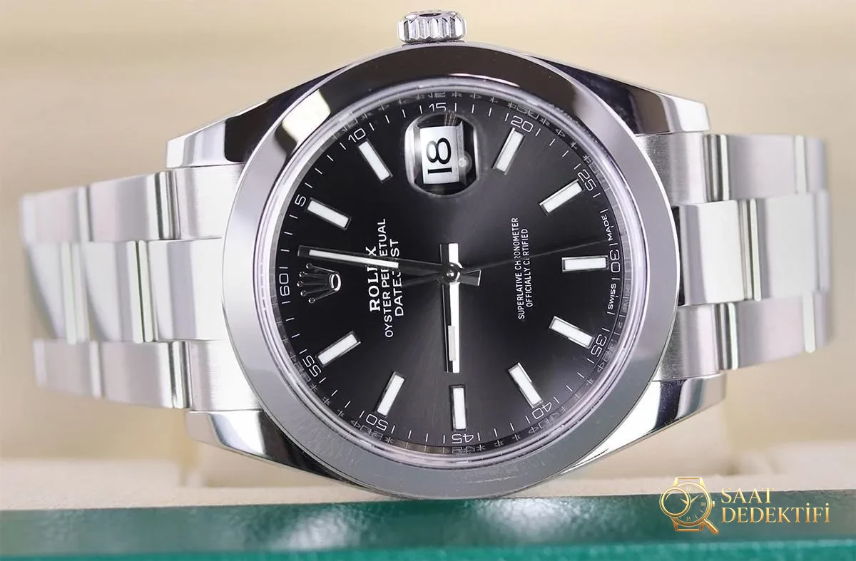 Rolex Datejust 41mm Siyah Index Oyster