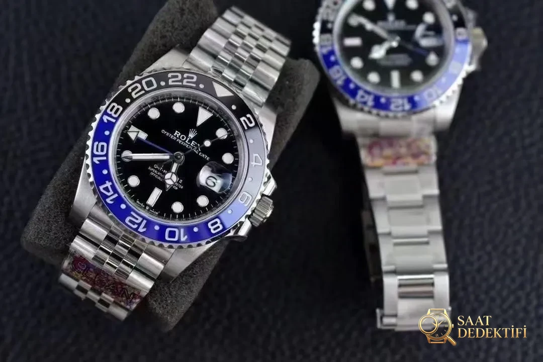 Rolex saatlerde üç halkalı 