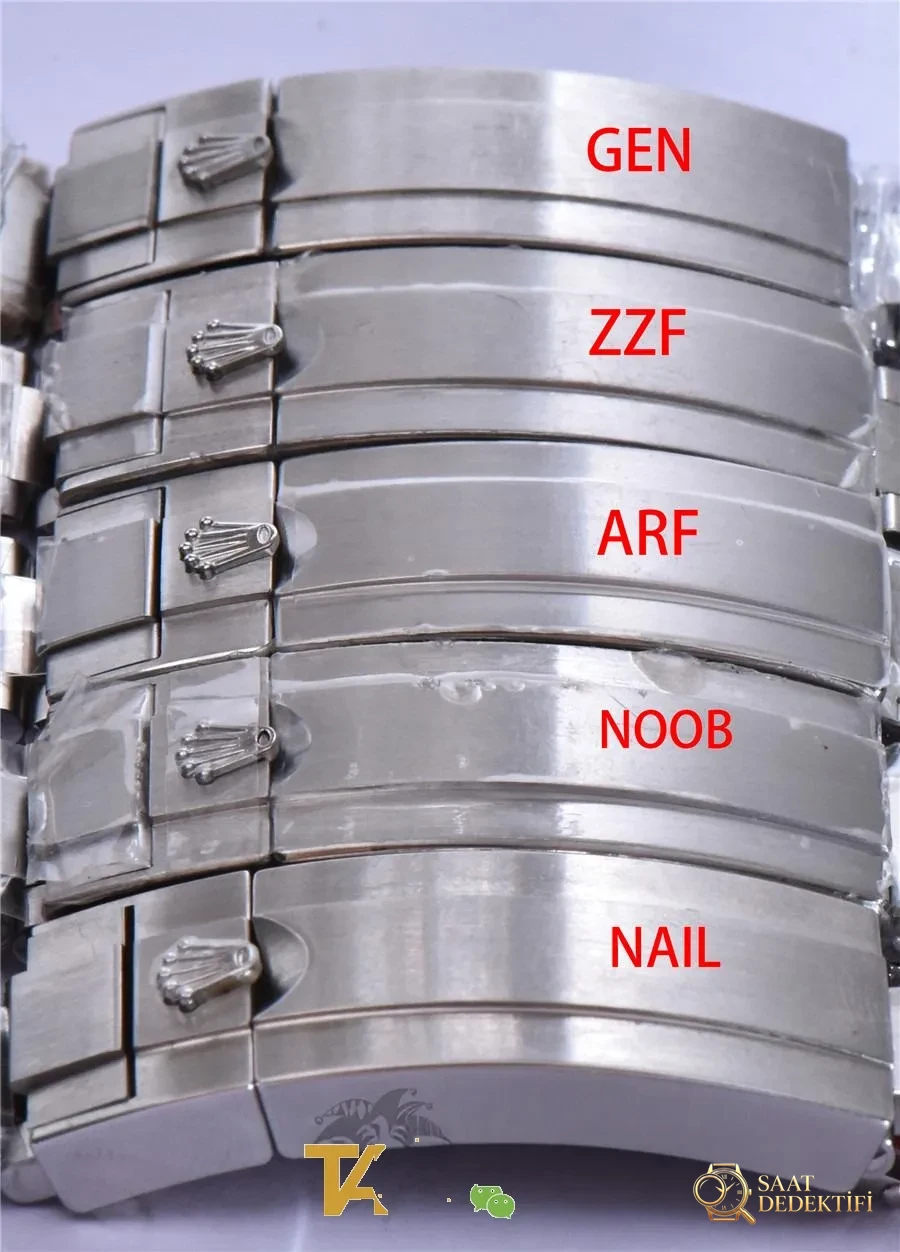 Gerçek-replika karşılaştırması: ZZ Factory AR Factory NAIL ve N Factory Rolex siyah su hayaleti replika saatiyle orijinalin en detaylı görselli incelemesi - Kasa Arka Yivleri ve Sızdırmazlık Contası
