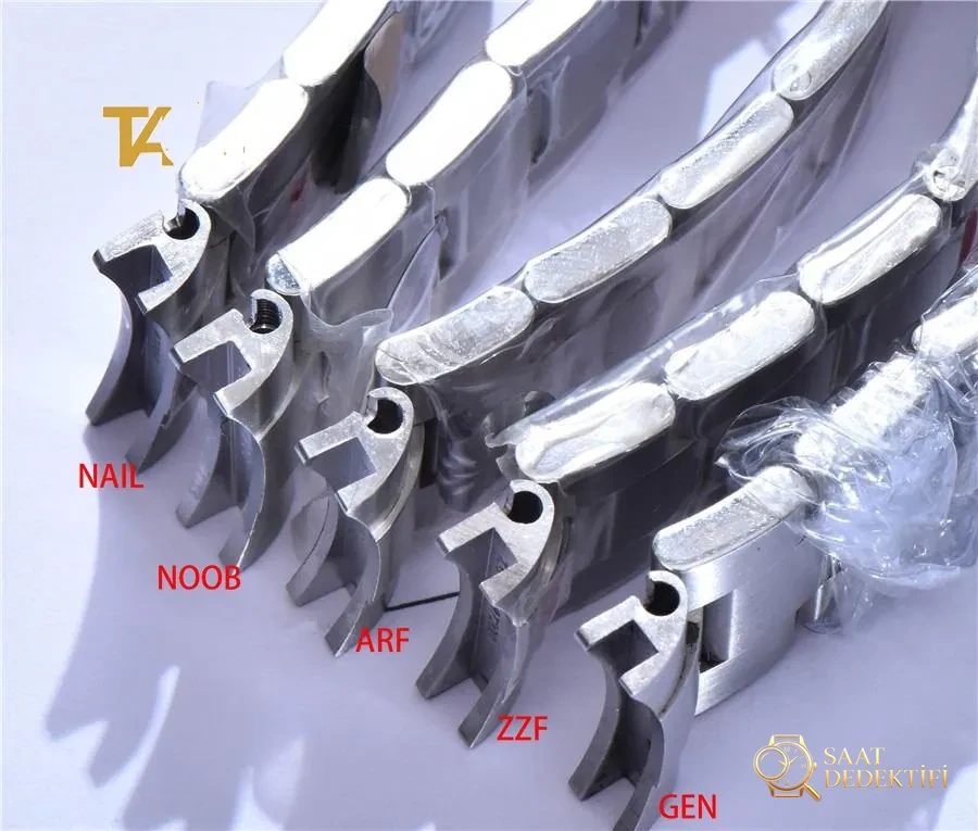 Gerçek-replika karşılaştırması: ZZ Factory AR Factory NAIL ve N Factory Rolex siyah su hayaleti replika saatiyle orijinalin en detaylı görselli incelemesi - Çelik Bilezik Esneme ve Tolerans Testi