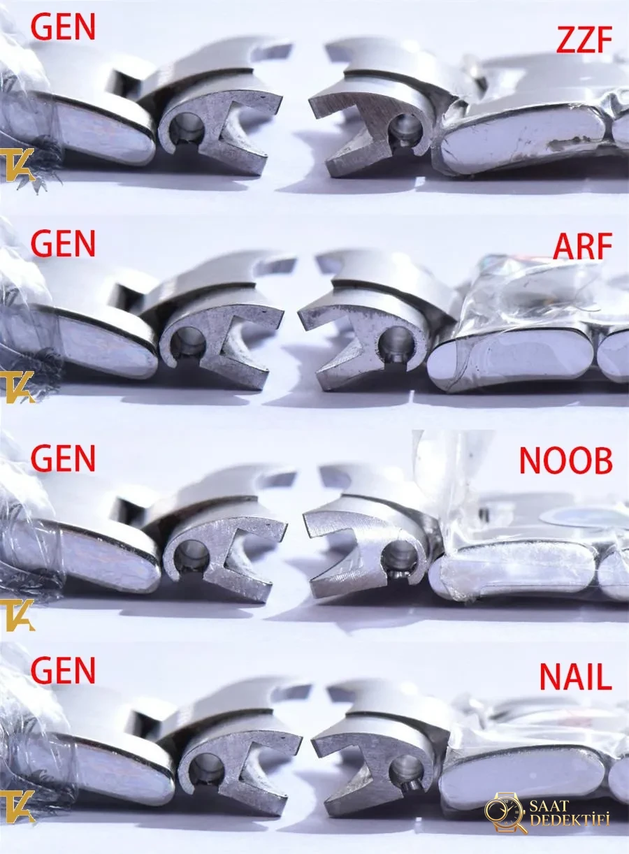 Gerçek-replika karşılaştırması: ZZ Factory AR Factory NAIL ve N Factory Rolex siyah su hayaleti replika saatiyle orijinalin en detaylı görselli incelemesi - Kurma Kolu Dişli Hissiyatı ve Kurulum