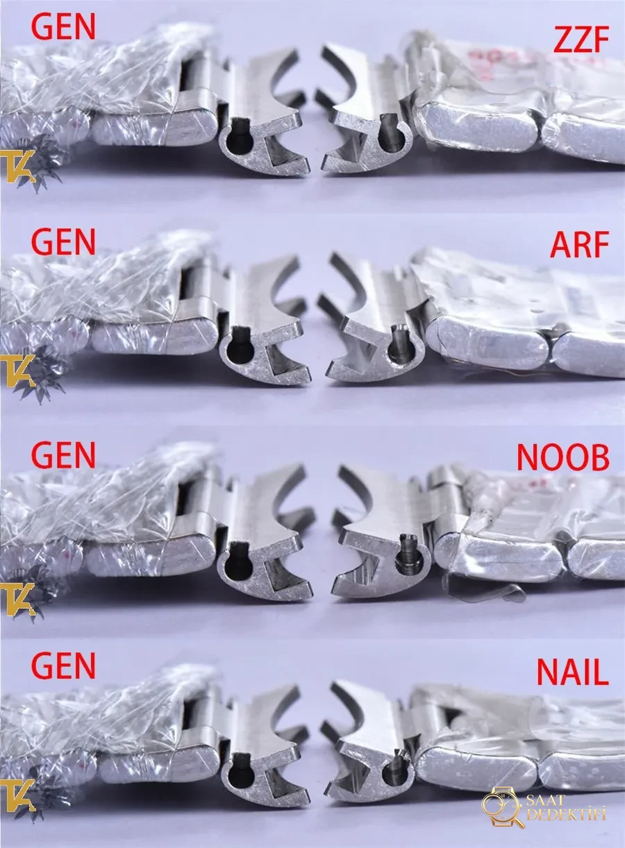 Gerçek-replika karşılaştırması: ZZ Factory AR Factory NAIL ve N Factory Rolex siyah su hayaleti replika saatiyle orijinalin en detaylı görselli incelemesi - Kadran Işık Kırılmaları ve Yüzey Dokusu