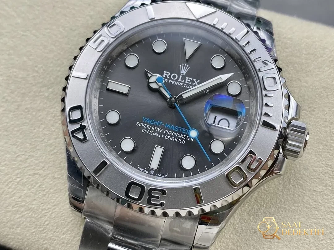 Rolex VS Factory gri Yacht-Master / mavi Yacht-Master Dandong 3235 mekanizması nasıl doğru ayırt edilir? - Bilezik, Toka ve Klips Mekanizması