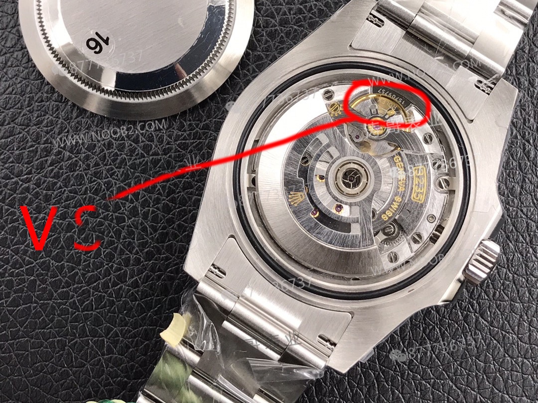 Rolex VS Factory gri Yacht-Master / mavi Yacht-Master Dandong 3235 mekanizması nasıl doğru ayırt edilir? — 12. fotoğraf