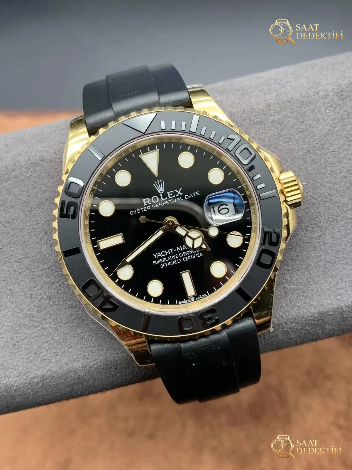 Replika Rolex YachtMaster 226658 Sarı Altın