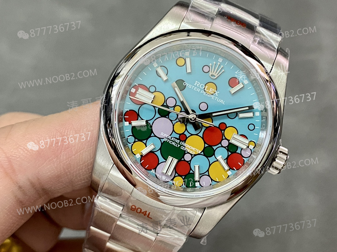 Rolex'in yeni Oyster Perpetual renkli balon kadranlı modeli: EW Factory mı KRF Factory mi daha iyi yapmış? — 13. fotoğraf