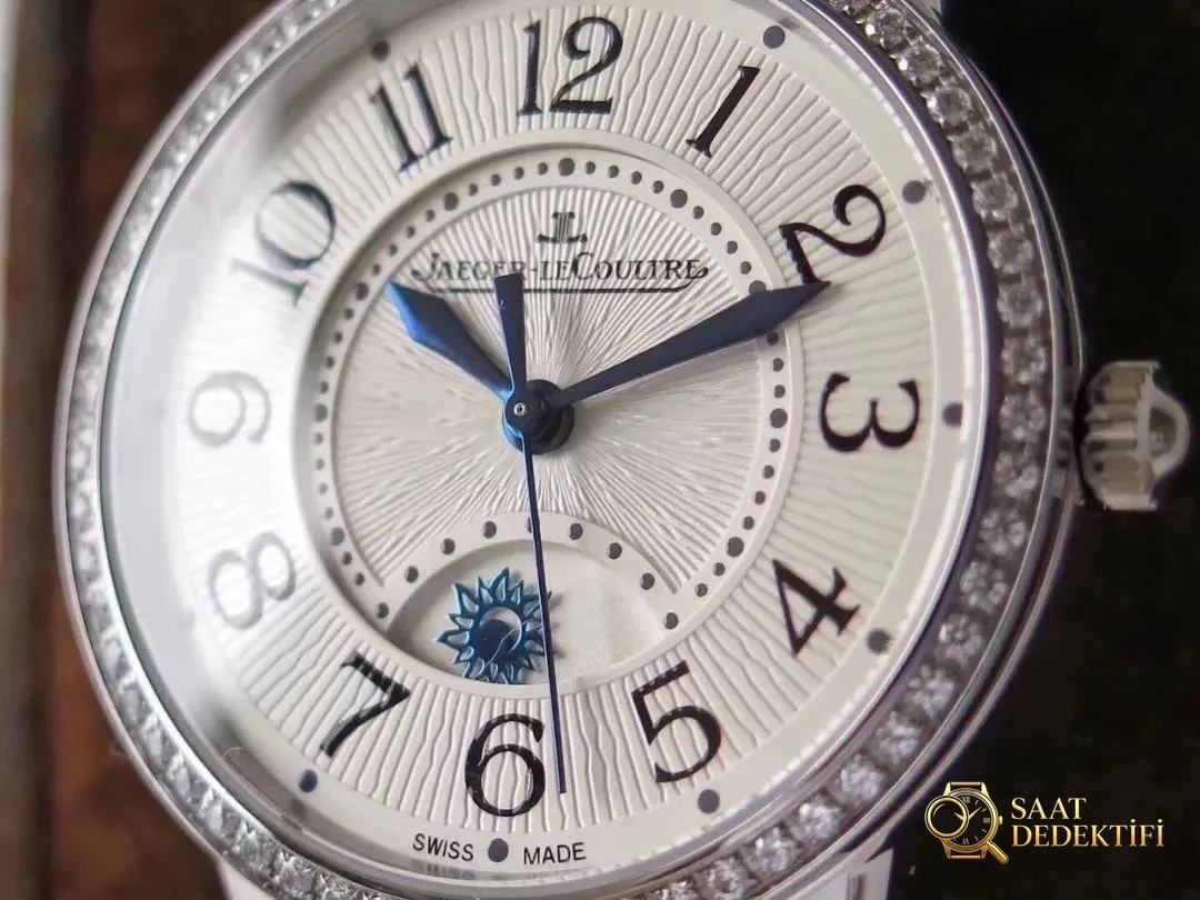 Romantizm de replika olur: ZF Factory Jaeger-LeCoultre Rendez-Vous gündüz-gece kadın kol saati - Kadran Detayı ve Bezel İşçiliği