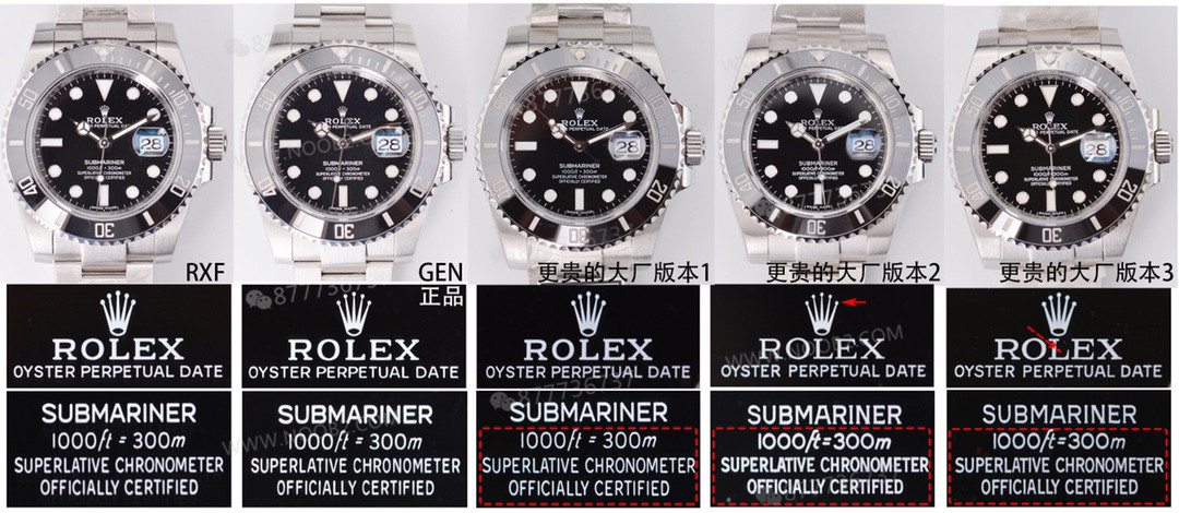 RXF Factory Rolex siyah Submariner: orijinalle karşılaştırınca piyasadaki büyük fabrika versiyonlarını geçebilir mi? — 2. fotoğraf