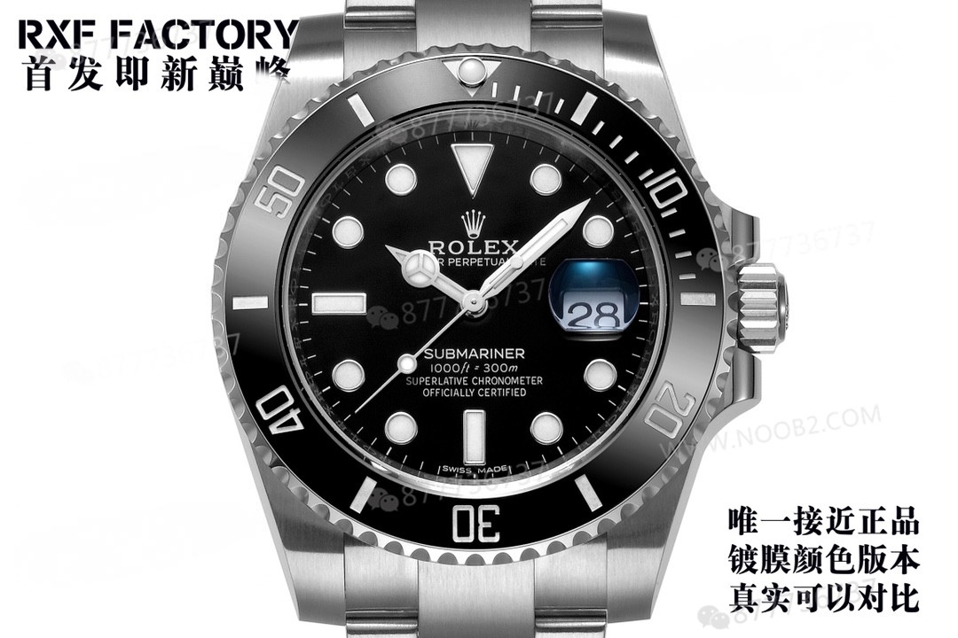 RXF Factory Rolex siyah Submariner: orijinalle karşılaştırınca piyasadaki büyük fabrika versiyonlarını geçebilir mi? — 18. fotoğraf