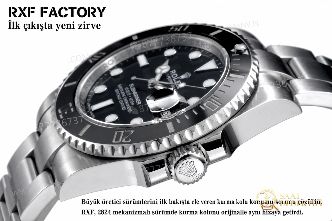 RXF Factory Rolex siyah Submariner: orijinalle karşılaştırınca piyasadaki büyük fabrika versiyonlarını geçebilir mi? - Koleksiyon ve Vitrin Görünümü