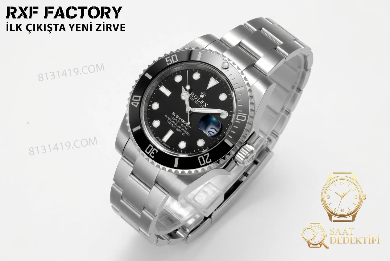 RXF Factory Rolex siyah Submariner: orijinalle karşılaştırınca piyasadaki büyük fabrika versiyonlarını geçebilir mi? - Kordon Dokusu ve Dikiş Detayları