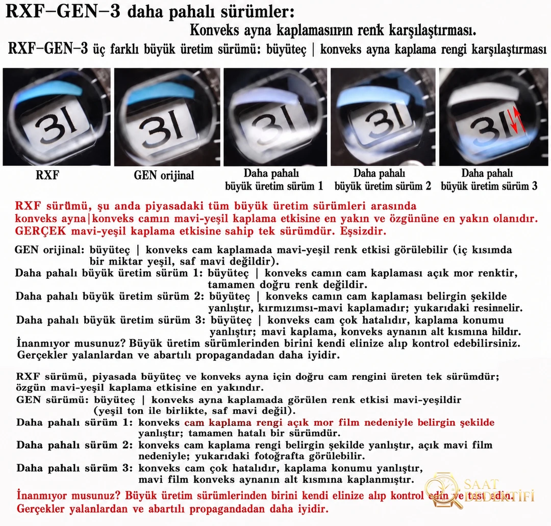 Examen comparatif : Montre de plongée RXF Factory Rolex Submariner Black Water Ghost série 116610LN-97200 à cadran noir - Boîtier en acier et qualité de polissage
