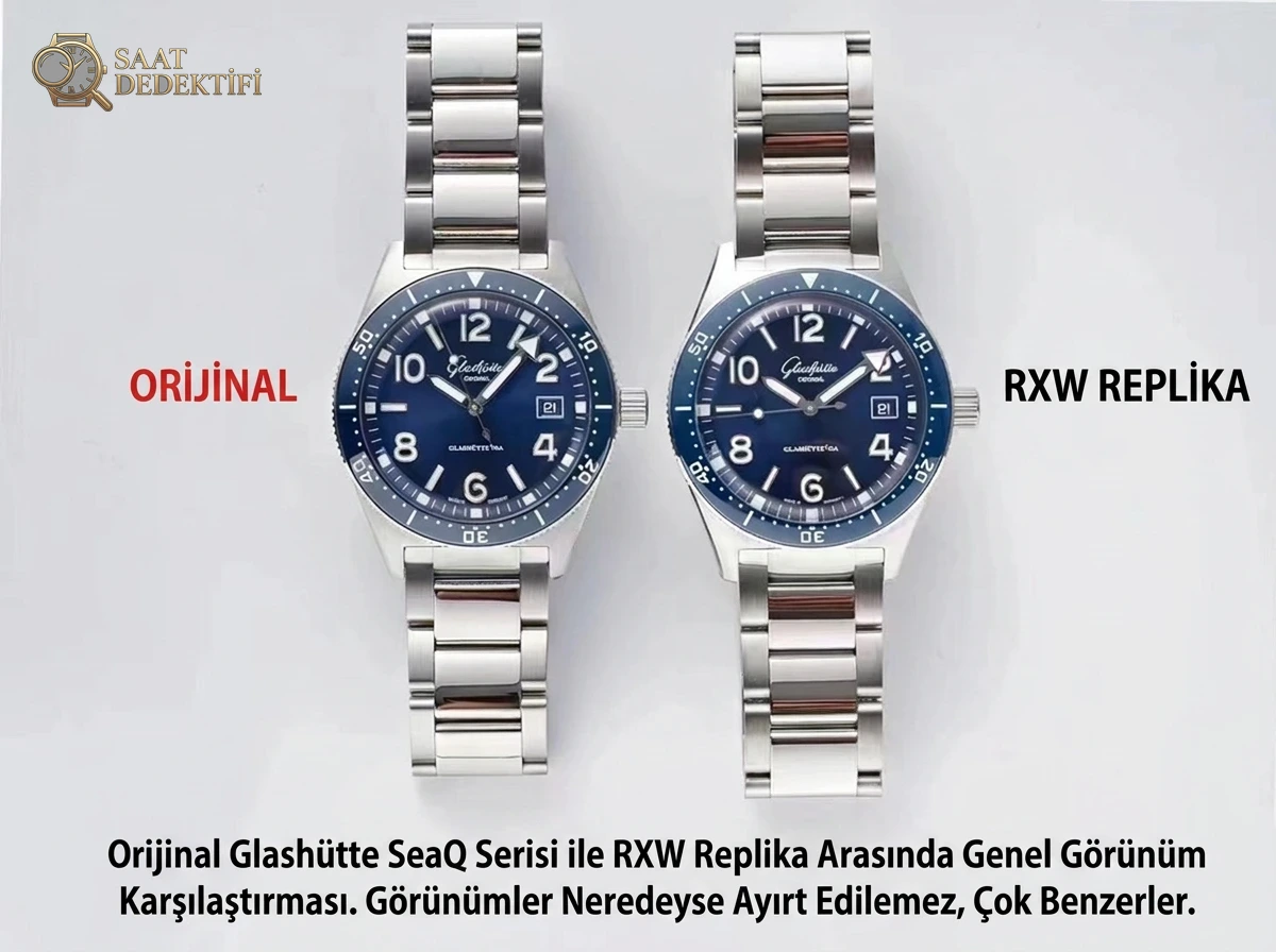 RXW Factory Glashütte Original SeaQ Tarihli Dalgıç Orijinal Karşılaştırması - Makro Laboratuvar ve Detay İncelemesi