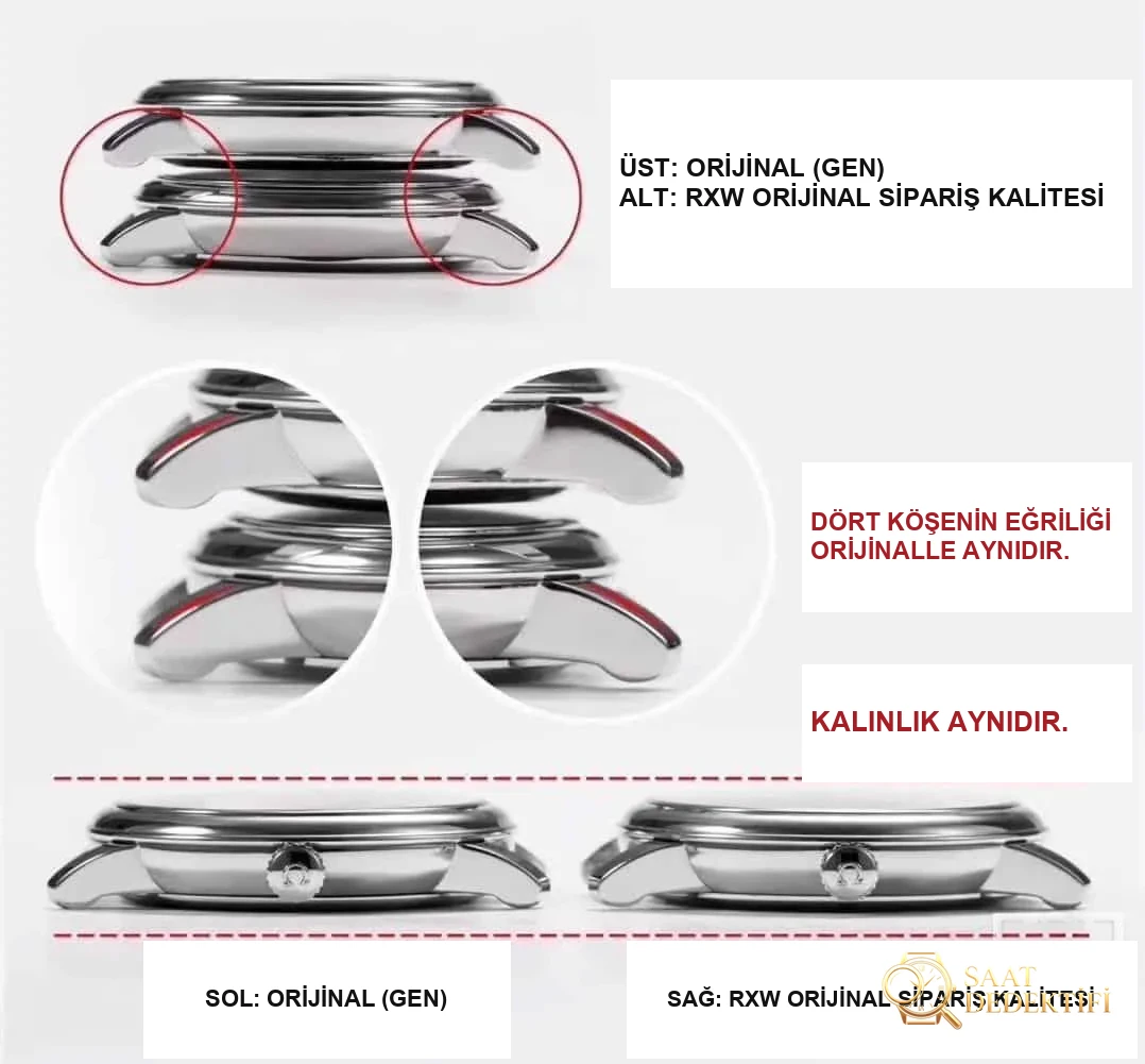 RXW Factory Omega De Ville serisi Orbis anma modeli 424.10.40.20.03.003 gerçek-replika karşılaştırması incelemesi - Makro Kadran ve İndeks İşçiliği