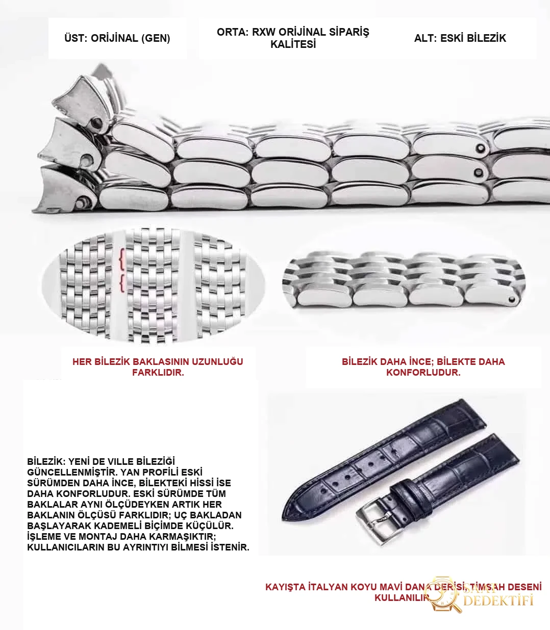 RXW Factory Omega De Ville serisi Orbis anma modeli 424.10.40.20.03.003 gerçek-replika karşılaştırması incelemesi - Mekanizma Zemberek ve Balans Detayı
