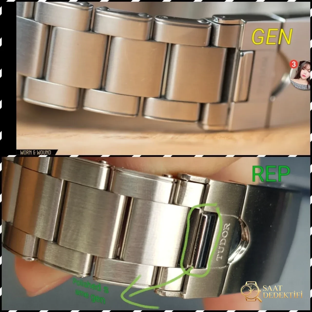Saat dostumuzun paylaşımı: ZF Factory Tudor Black Bay kırmızı-mavi cola bezel M79830 Greenwich GMT Basel World 2018 replika saat - orijinal karşılaştırmalı incelemesi - Tepe Kilit Mekanizması ve Conta Yapısı
