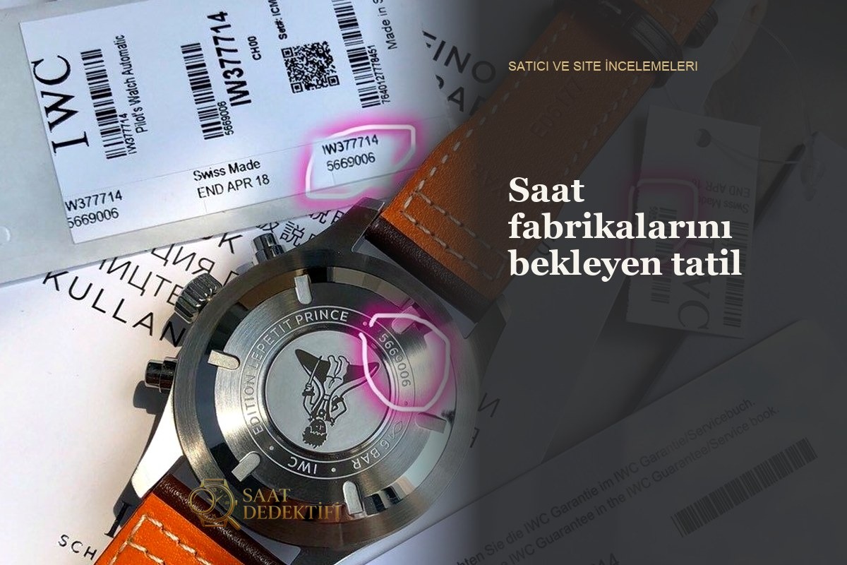 Saat fabrikalarını bekleyen tatil - Ön Görünüm ve Kasa Tasarımı