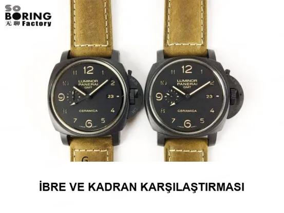 SBF Panerai 441 (eski VS Factory) entegre mekanizma yükseltmesi ve gerçek güç rezervi penceresi - Fosfor ve Super-LumiNova Gece Görünümü