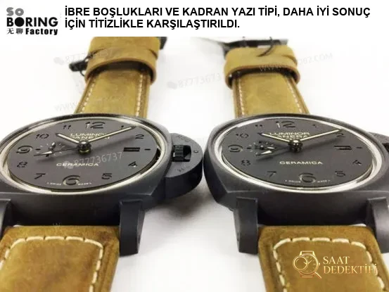 SBF Panerai 441 (eski VS Factory) entegre mekanizma yükseltmesi ve gerçek güç rezervi penceresi - Mekanizma Zemberek ve Balans Detayı