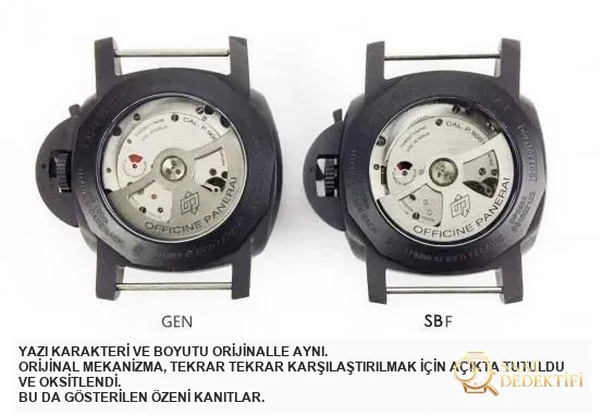 SBF Panerai 441 (eski VS Factory) entegre mekanizma yükseltmesi ve gerçek güç rezervi penceresi - Kadran İbreleri ve Saniye Akışı