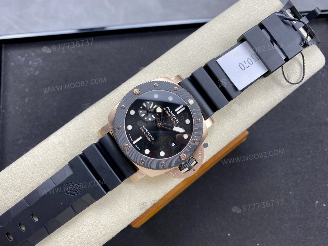 SBF (VS Factory) Panerai 1070 roze altın ve karbon fiber ilk bakışta sahte durur mu? — 2. fotoğraf