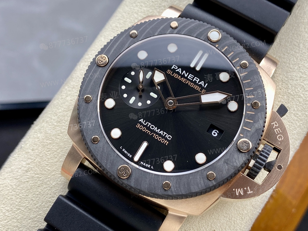 SBF (VS Factory) Panerai 1070 roze altın ve karbon fiber ilk bakışta sahte durur mu? — 4. fotoğraf